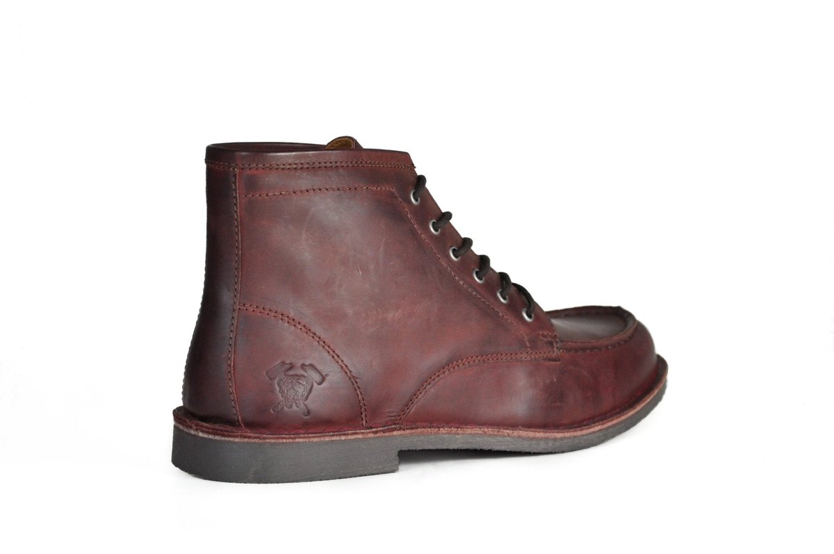 Hound & Hammer 'The Cooper' Oxblood Leather Work Boots for Men bennburry.com/products/hound… Hound & Hammer $99.25 #mens #mensfashion #houndhammer #mensboots #boots #modalyst