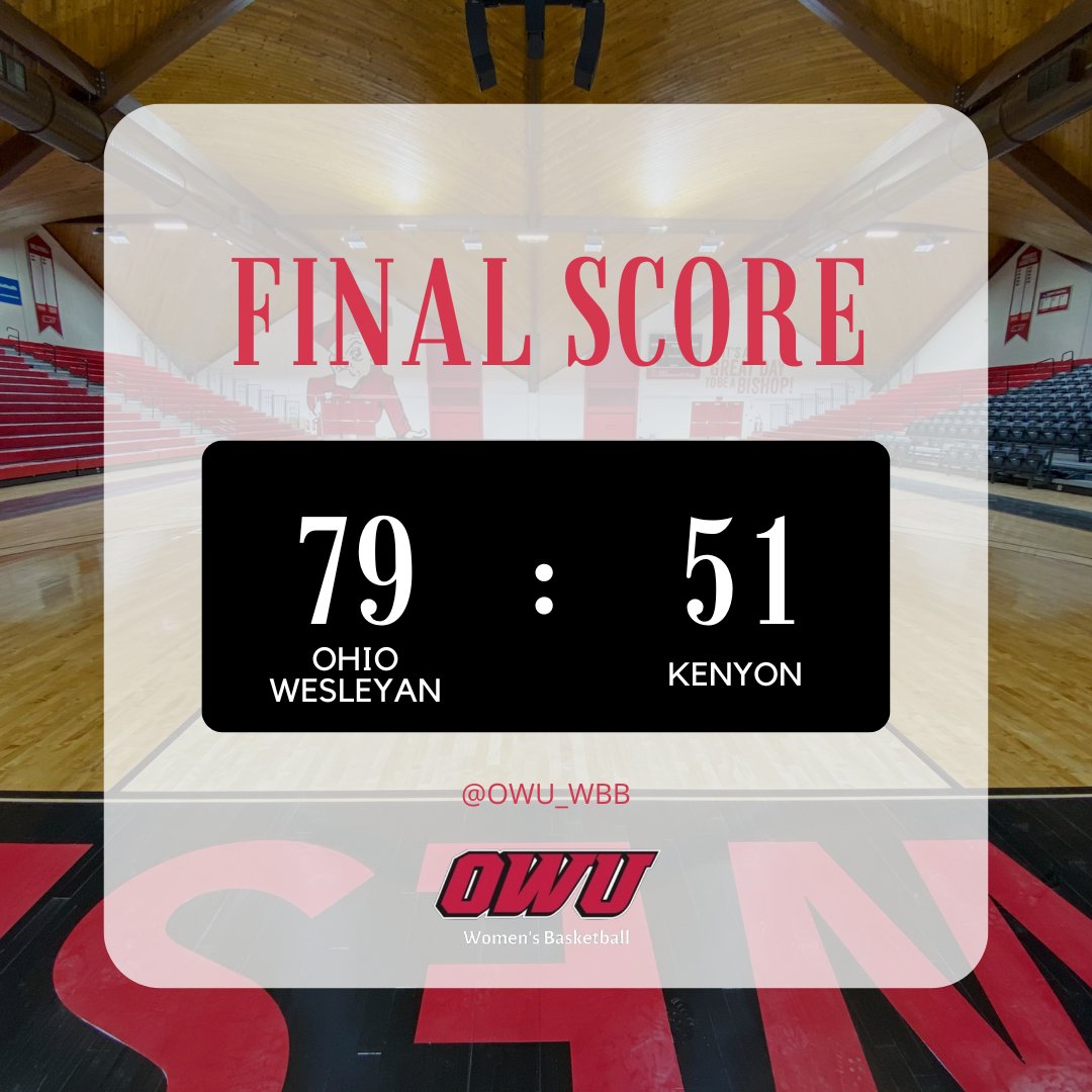 OWU_WBB's tweet photo. See you in Greencastle ๐ช
#GoBishops #owuwbb #pridepassionpurpose #owutough https://t.co/wwwLIRN91m