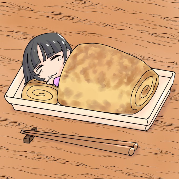 卵焼きの絵を描きましたぜひ買ってみてください！結構可愛い笑笑