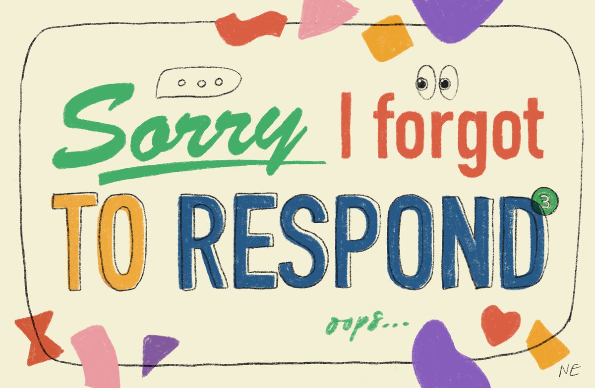 luneanic's tweet photo. For all my fellow slow text-backers 🫶 thought of this idea based on a classic ‘sorry we’re closed’ sign https://t.co/5ul7JaAcq7