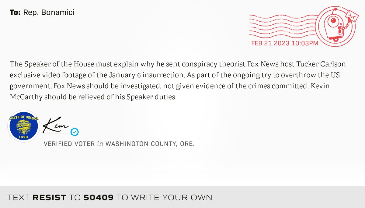 openletterbot's tweet photo. 📬 I delivered this ✉️ from Kim, a 🗳 verified voter in Beaverton, Ore., to @RepBonamici #OR1 #ORpol  📝 Write your own: https://t.co/z5540KoPID https://t.co/DJjbqJFY8w