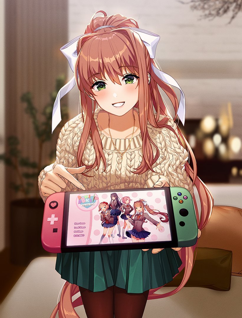 Do people like Monika from Doki Doki because she's devoted to you