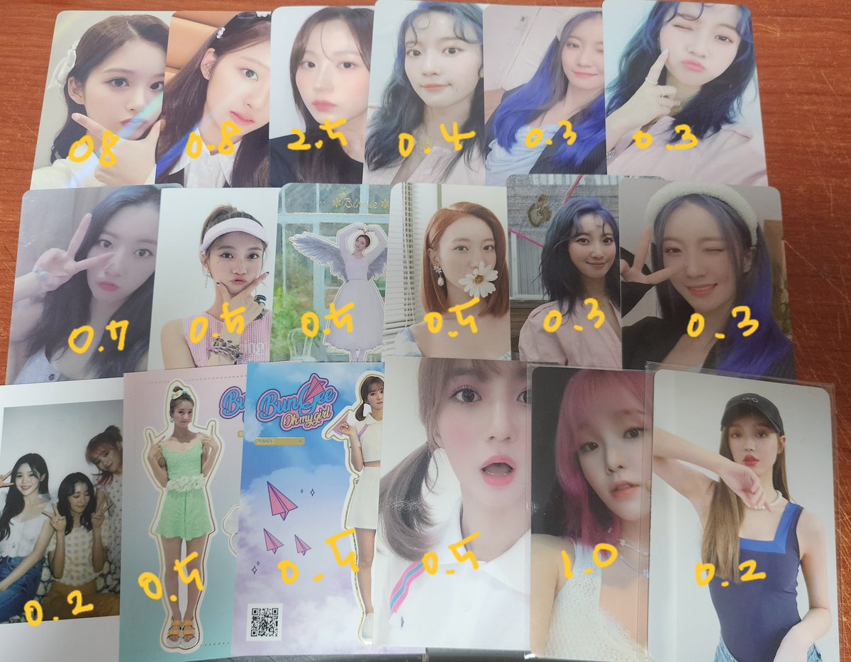 yangdojoa44's tweet photo. 걸그룹 포카 양도

👉 준등기 +1800 / 반택 +1600
👉 2장부터 거래⭕️ / 가격은 조정가능

#케플러 #로켓펀치 #스테이씨 #엔믹스 #라잇썸 #위클리 #위키미키 #오마이걸 #포카 https://t.co/nMCG2e0fZP