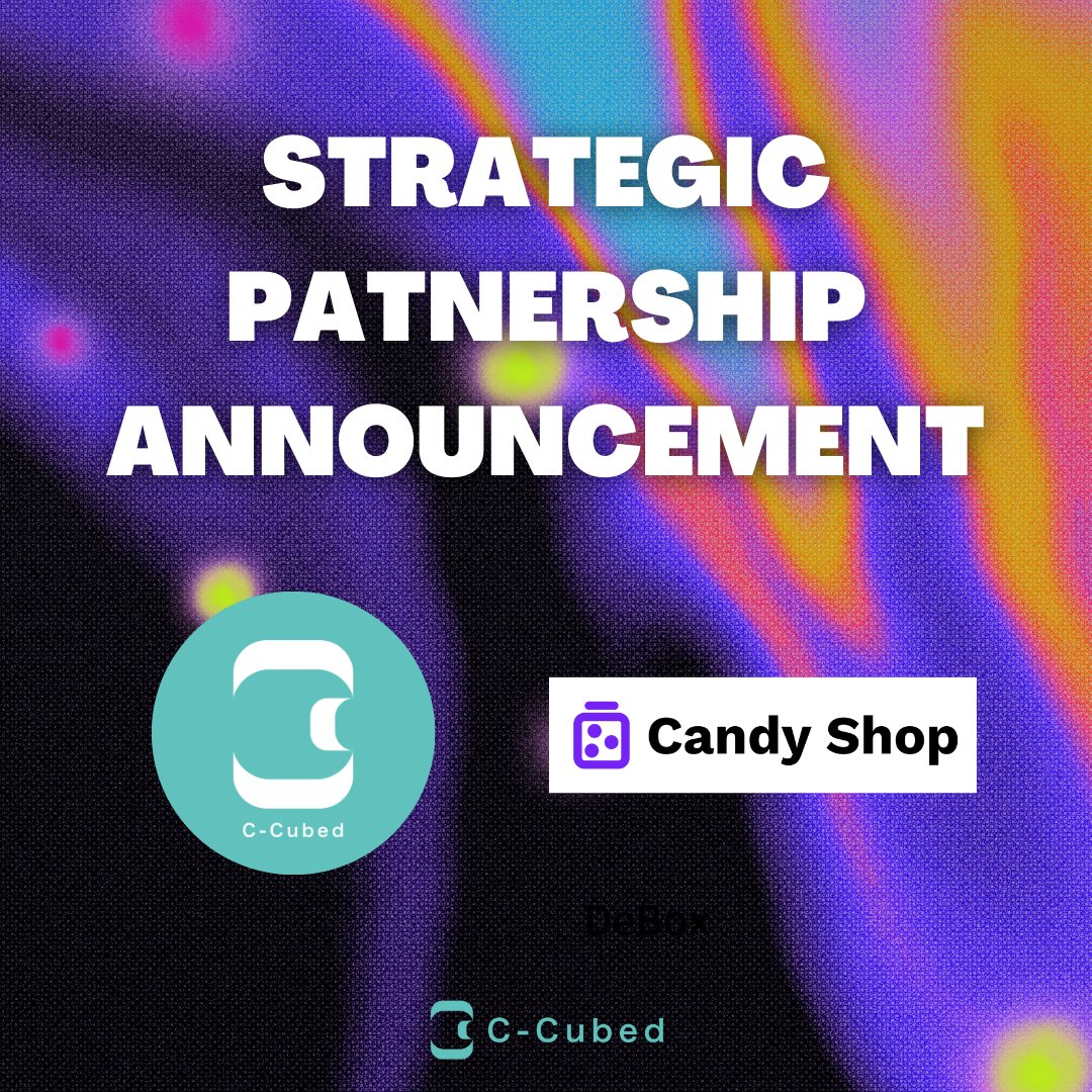 ccubed_official's tweet photo. Announcing our Strategic partnership with 
@CandyShopSpace NFT Marketplace 
Candy Shop is a one-stop solution provider for all your NFT needs - from minting an NFT to operating your own fully decentralized marketplace https://t.co/IcEwaueGb6
