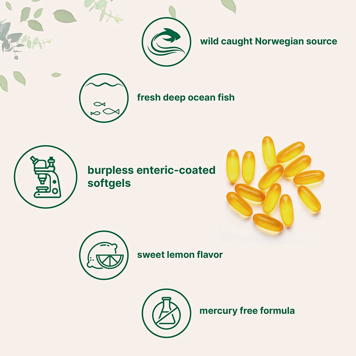 khurpench_mzn's tweet photo. $21.20 at 15% off on Triple Strength Omega 3 Fish Oil Supplements, 200 Softgels
Amazon Deal(affiliate)- https://t.co/KSCd7aDtbJ
#amazondeal #sale #usa #nyc #fishoil #omega3 #salmon #omega5 #fish #suppliment #health #nutrition #joints #heart #brain #heart #skin #makeup #skincare https://t.co/0cS11BIH4f