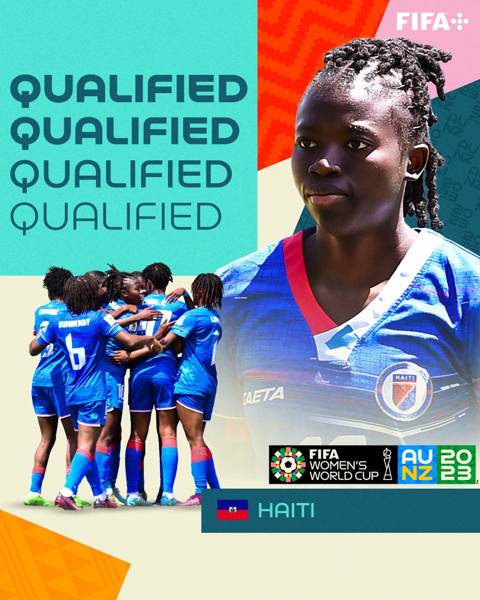 🇭🇹@FHFHAITI ARE GOING TO THE #FIFAWWC 2023! 🤩