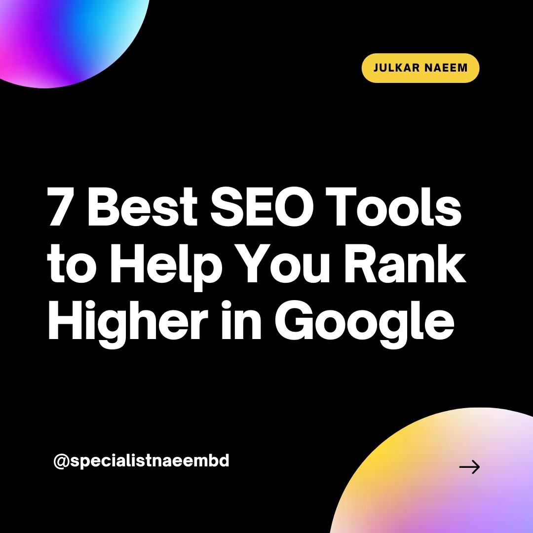 MdJulkarNaeembd's tweet photo. 7 Best SEO Tools to Help You Rank Higher in Google
SEO success means making changes, tracking their results over time, and remembering that you'll have to adapt your strategy once Google algorithms update again.
Visit hare for more: https://t.co/vAx3ptqtYh
#SEO #seotips https://t.co/fKevpl2xex