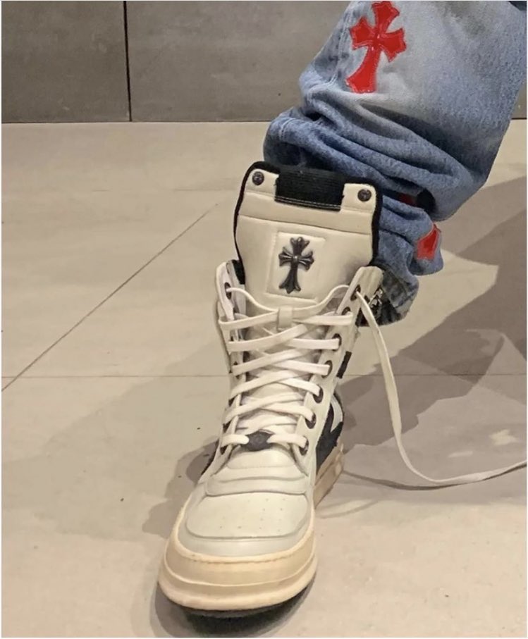 rick owens x chrome hearts dunks