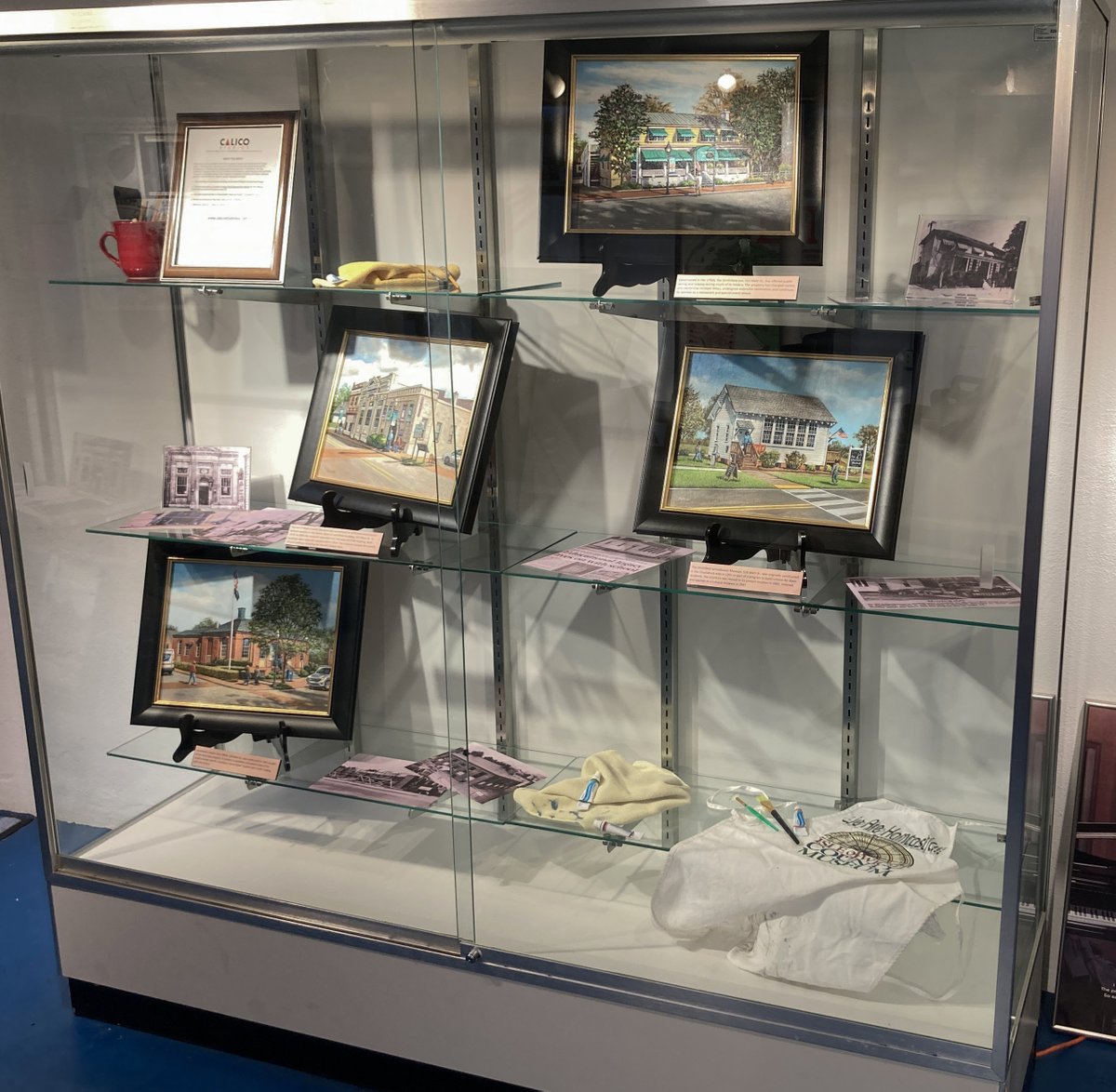 Worldsoldestham's tweet photo. Paintings depicting buildings in @GenuineSmfd by artist Stephanie Faleski are now on exhibit. All are gorgeous, but I'm partial to the one of my museum.
#paintings #MainStreet #onexhibit https://t.co/ehjsrYP99D