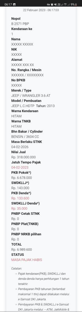 GunRomli's tweet photo. Mobil Rubicon yg dipake Mario Dandy pelaku penganiayaan selain pake plat palsu, juga nunggak pajak tahunannya. Ini gimana pejabat pajak kok ngemplang pajak. Kita2 disuruh taat pajak. Dianya ngemplang gimana nih @KemenkeuRI https://t.co/KkjzqoxWgc