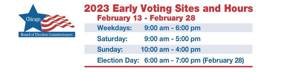 7 DAYS LEFT!! The final count down begins!! One week from today is Election Day!!! You can vote early everyday until then at Mt Greenwood Park!! Vote Early, PUNCH 53!!!
 #timetovote, #GetOutTheVote, #tellyourfriendsandfamily, #thenew19, #19thWard