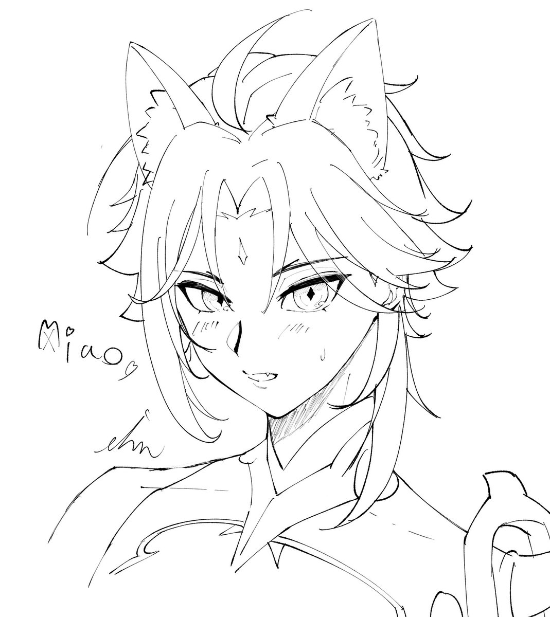 猫の日なので落書きMiao 🐱 