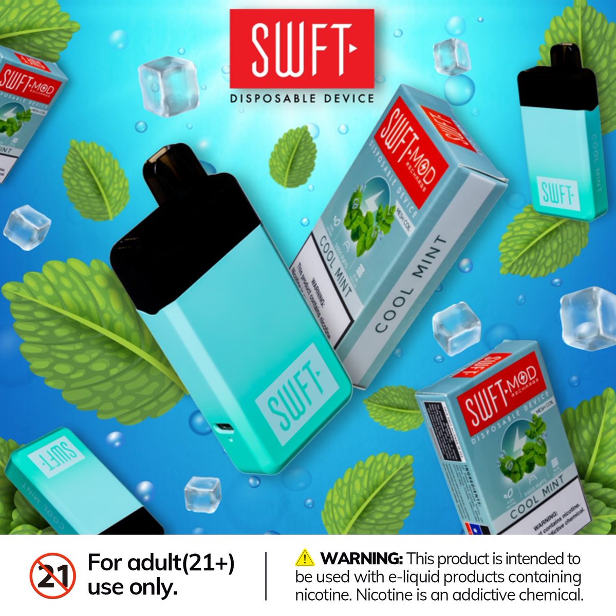 vapesourcing's tweet photo. Chilled to your satisfaction!βοΈ
π https://t.co/DqXMoL91D7
Try out the icy freshness of Cool Mint! ππ§
-
#vapesourcing #vape #vapelife #gift #FreeShipping #newarrivals #vapor #vaping #vapefam #disposablevape #swftdisposable #swftbar https://t.co/w9onLnpkj3