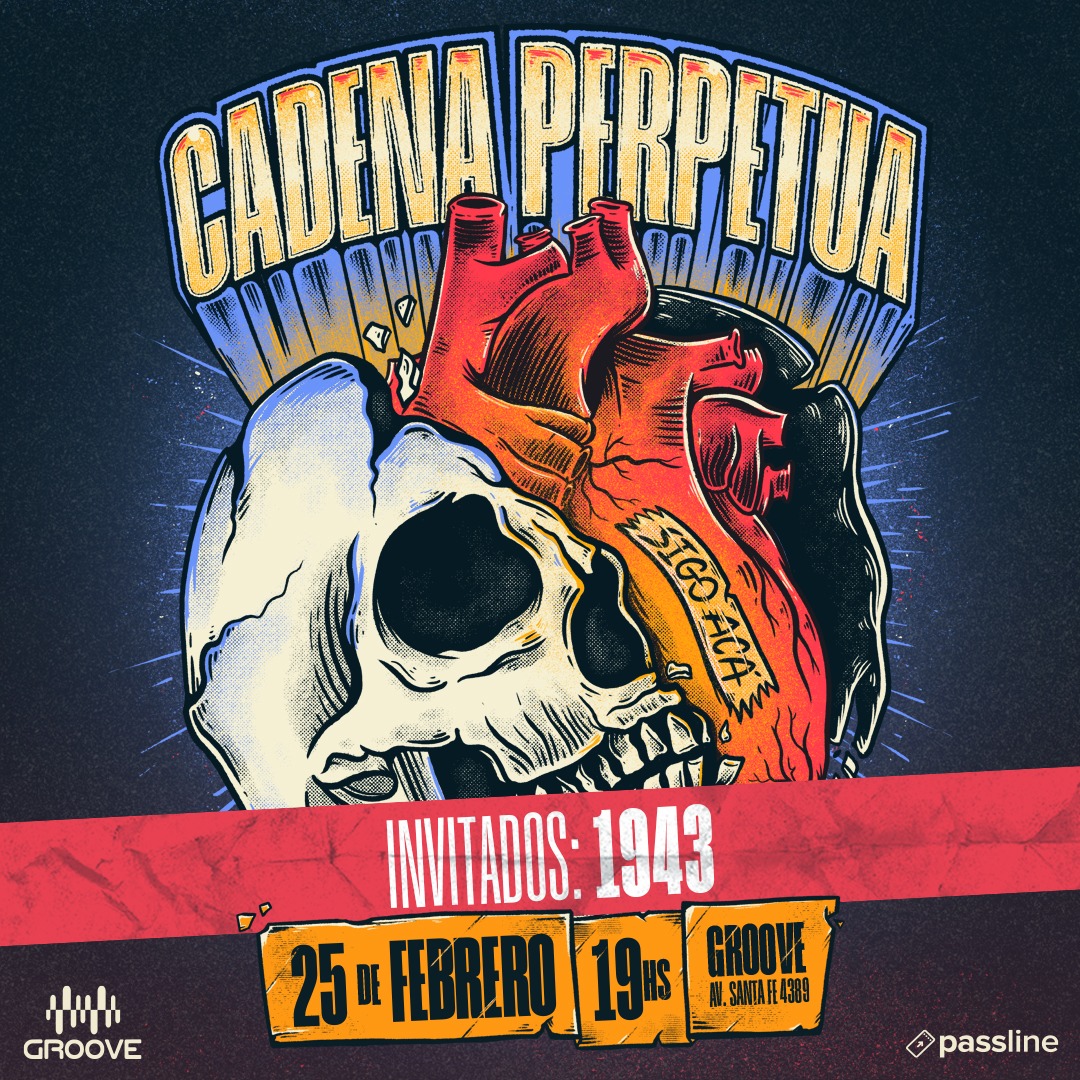 1943 es la banda invitada para el Sábado 25 (Agotado!)

Quedan pocas entradas para el Viernes 24. Que banda les gustaría que invitemos? (arroben en los comentarios)  

Anticipadas: passline.com/eventos/cadena…

La Cueva (Lanús) 
Xennon (Quilmes) 
Locuras (Morón) 
Mala difusion (CABA)