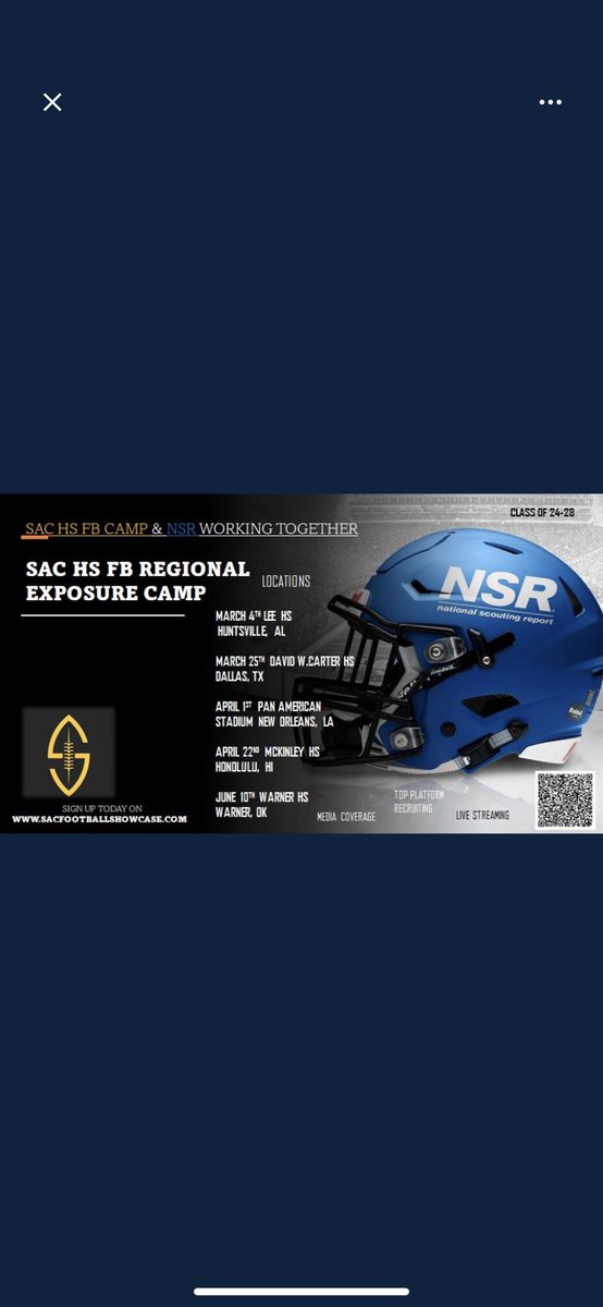 Blessed to be invited to the @sac_mississippi camp🙏🏽!!! <a href="/coach_norv/">Norval McKenzie</a> <a href="/CoachDanMullen/">Dan Mullen</a> <a href="/Coach_Knighton/">Terrance Knighton</a> <a href="/CoachDWarehime/">Derek Warehime</a> <a href="/CoachKWils/">Coach Ken Wilson</a> <a href="/_CoachBump/">Chad Bumphis</a> <a href="/CoachMcCannERT/">Coach McCann</a> <a href="/CoachC98/">Coach W Collins</a> <a href="/CoachBBlackmon/">Brandon Blackmon</a> <a href="/CoachMarshall/">Vincent Marshall</a> <a href="/CoachDSage/">Coach Sage Toledo</a>