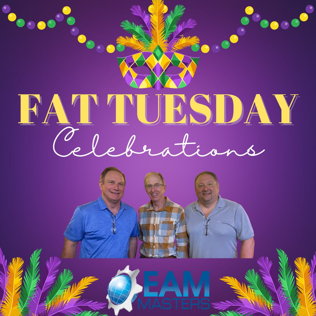 EAM_Masters's tweet photo. How did you ring in Fat Tuesday? A few of our team members got together for dinner and drinks - Happy Mardi Gras!
#ReliabilityEngineering #Oracle #Reliability #Solutions #Eam #Cloud #CloudMaintenance #Maintenance #Manufacturing #Technology #MaintenanceManagement #Consulting https://t.co/5wiS5AiVa8