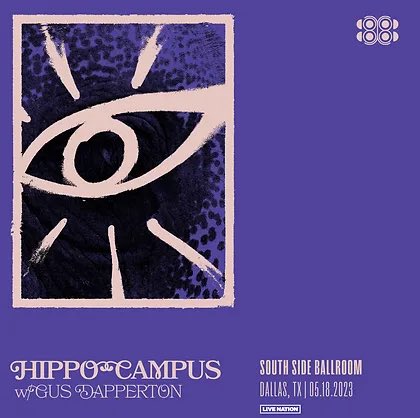 Hippo Campus is performing live Thursday, May 18th! Venue: South Side Ballroom Supporting Act: Gus Dapperton Any questions regarding the show then please reach out to the promoter @livenation