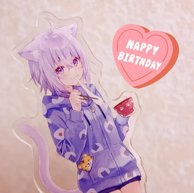 wipおかゆんお誕生日おめでとうこぉねちゃんが寂しそうだったので、先日追加でおかゆんもお迎えしてきましたこの服とっても可愛いので描いてみますそして今日は何か猫の日の絵投稿できるだろうか(何も描いてない) 