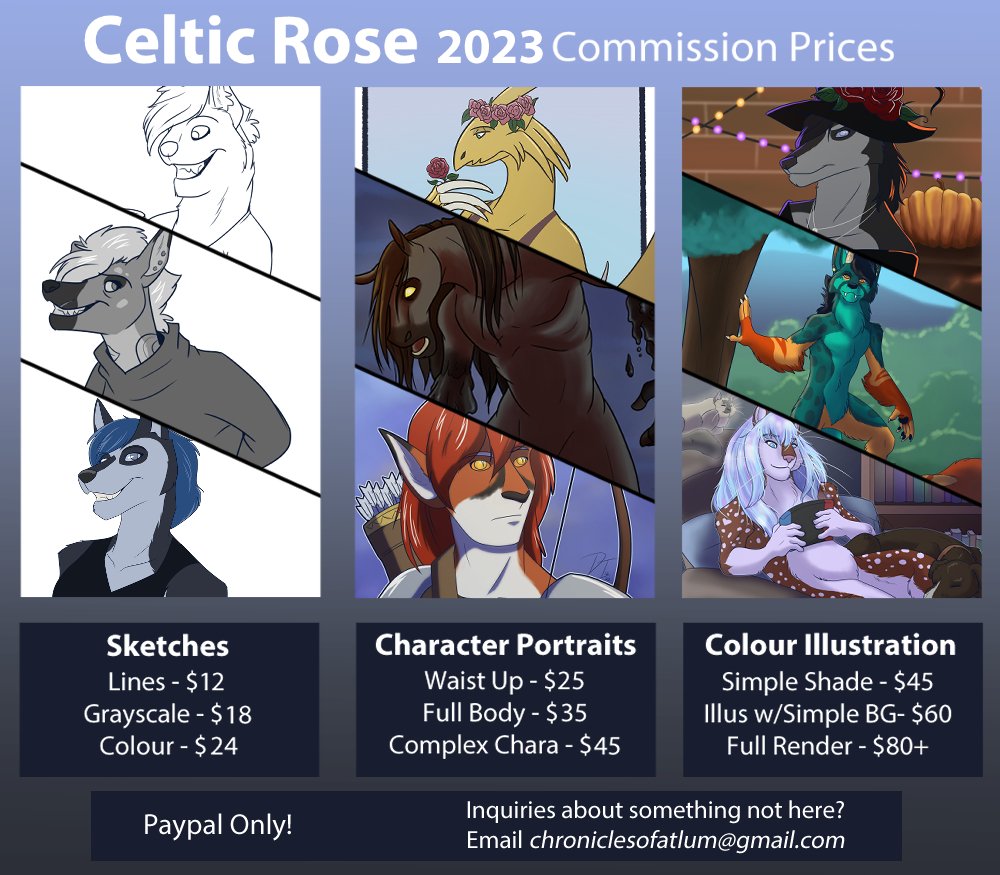 CelticRose88's tweet photo. I have a bill coming up on Thurs and I don't have the money. New sketch page comms!  $30 each, with five sketches, and one coloured sketch!
#digitalart #digitalcommissions #furryart #art #opencommissions #sketches #artistsontwitter #supporttheartist #furry #commissions https://t.co/e5AsINdQc6