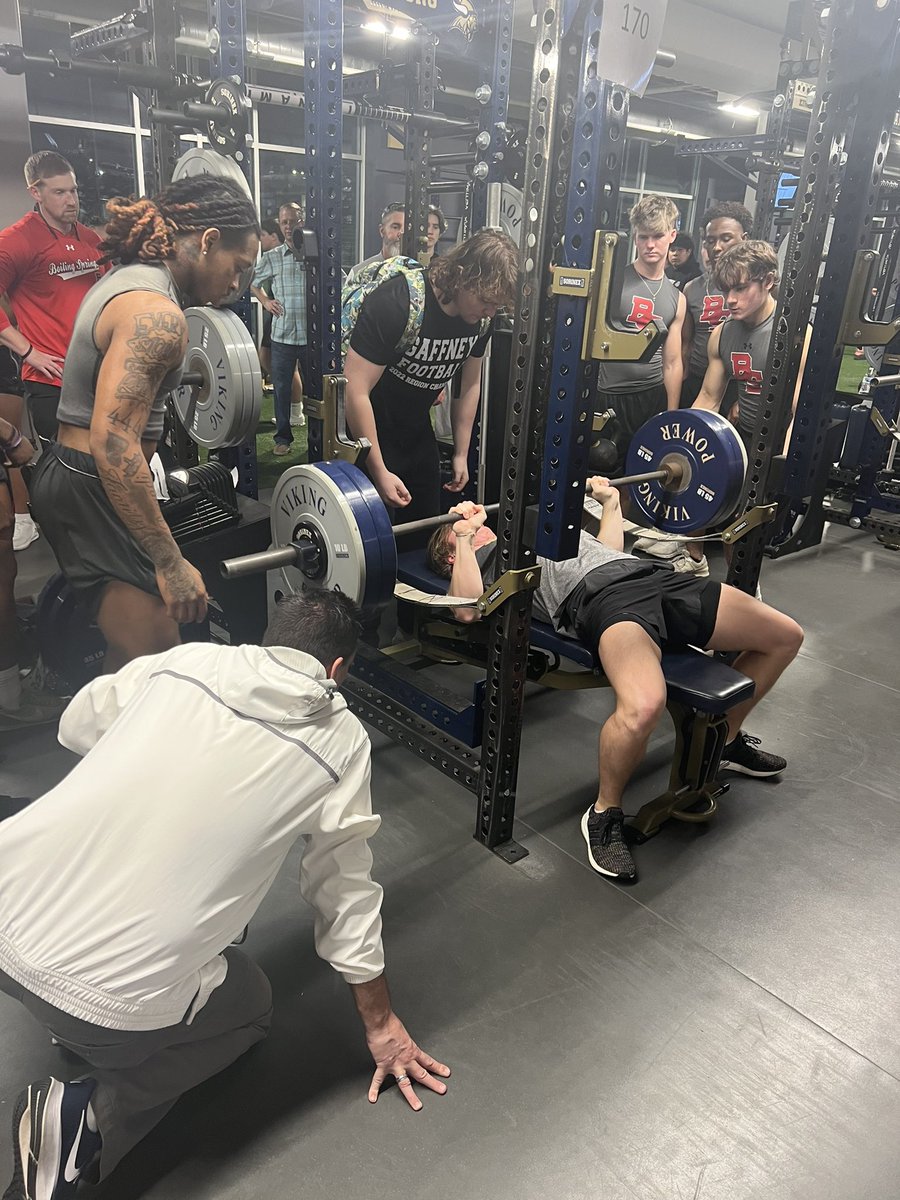 <a href="/j_mathis1/">Jordan Mathis</a> putting in work tonight! <a href="/GaffneyStrong/">Gaffney HS S&C</a>