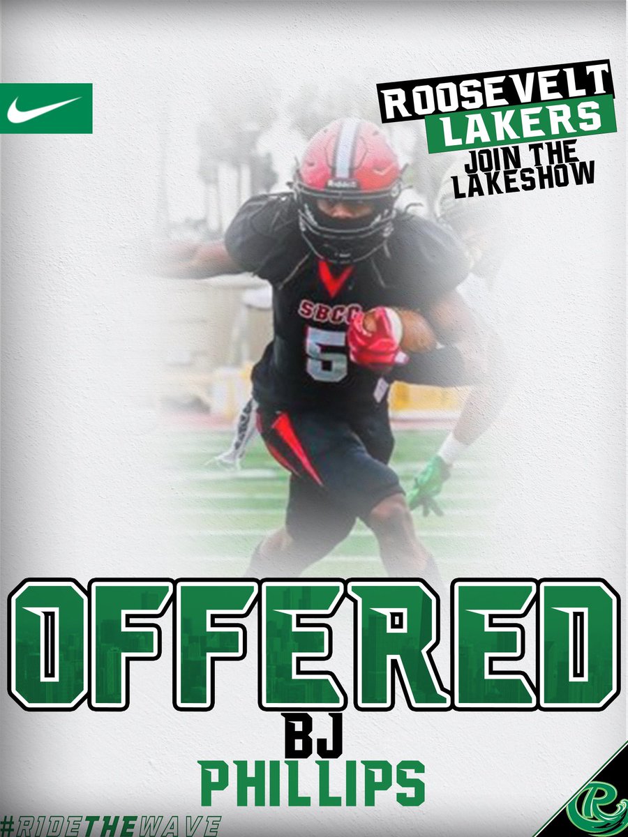 RichHomieJre's tweet photo. Blessed and thankful to have received an offer to play for the Roosevelt Lakers.
@SBCCFootball @Lundsanity51 
@Coach_RobAdan @JUCOFFrenzy 
#JUCOPRODUCT #AGTG https://t.co/85oITcgumK