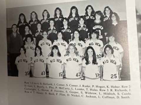 Here is the last team to make a District Final appearance in Girls Basketball! The 1978-79 squad. Recognize anyone #MiddieNation ?