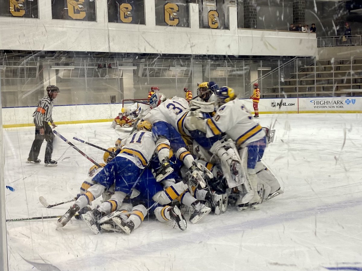 Quarterfinal FINAL: @WSWIndians_puck 3, Williamsville East 2 (OT)

Nicholas Sheppard with the OT winner for the Indians