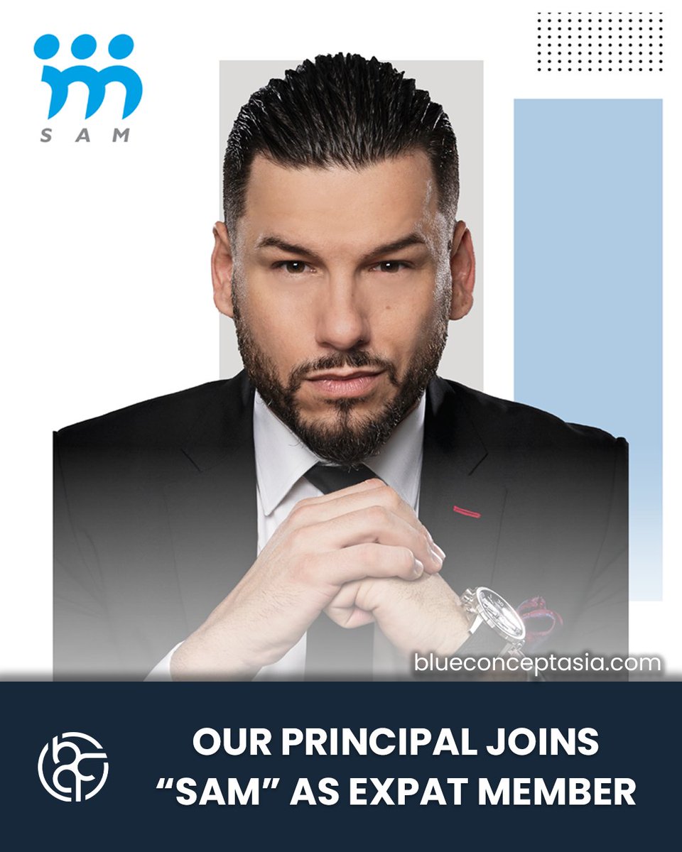 BlueConceptAsia's tweet photo. We are thrilled to announce that Daniel Mijic has joined the Serbian Association of Managers (@menadzerSAM) 💡🗺️
As an expat member, he is looking forward to supporting the association out of Hong Kong.
#BlueConceptAsia #HongKong #Serbia #managerSAM https://t.co/8t8uXIRh2s