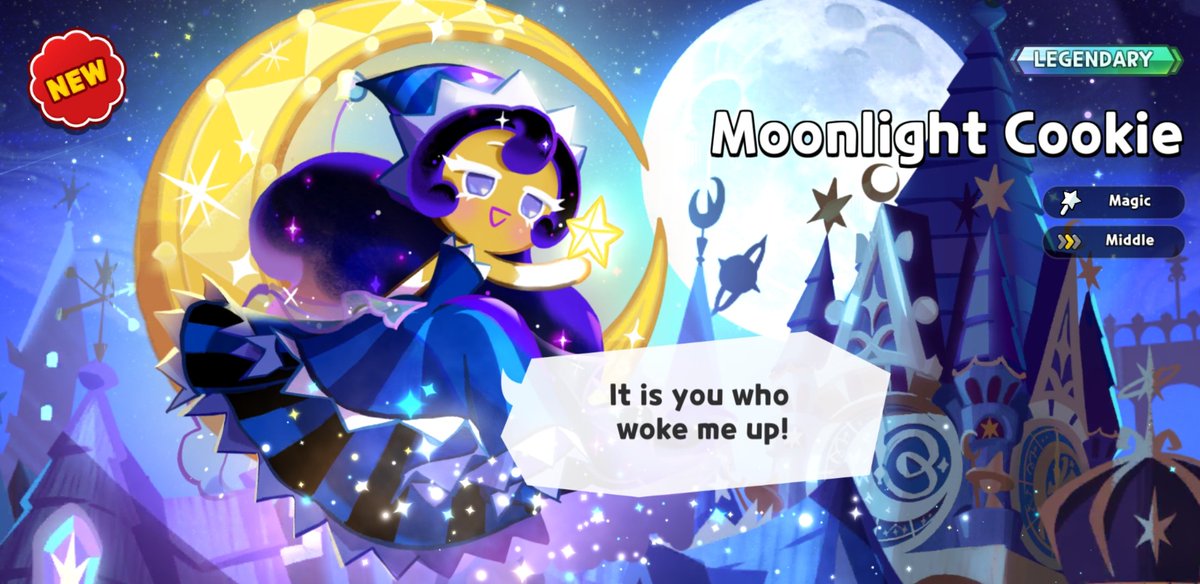 Pyro505x's tweet photo. 190 Summons.... She's finally here
MOONLIGHT COOKIE!!!! 😭💕💕💕
About freaking time! Gosh I almost spent my money in order to get her 

#cookierunkingdom #moonlightcookie https://t.co/lIx63TIZ6l