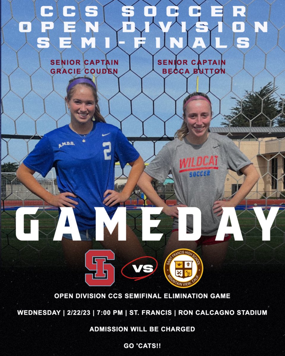 SI Scores (@siscores) on Twitter photo Big Game Tomorrow!
Women's Soccer vs.
<a href="/sfhsathletics/">Saint Francis HS</a> - 7 PM
CCS Semifinal at SF
<a href="/wcalsports/">WCALSports</a>
<a href="/cifccs/">CIF - Central Coast Section</a> Big Game Tomorrow!
Women's Soccer vs.
<a href="/sfhsathletics/">Saint Francis HS</a> - 7 PM
CCS Semifinal at SF
<a href="/wcalsports/">WCALSports</a>
<a href="/cifccs/">CIF - Central Coast Section</a>