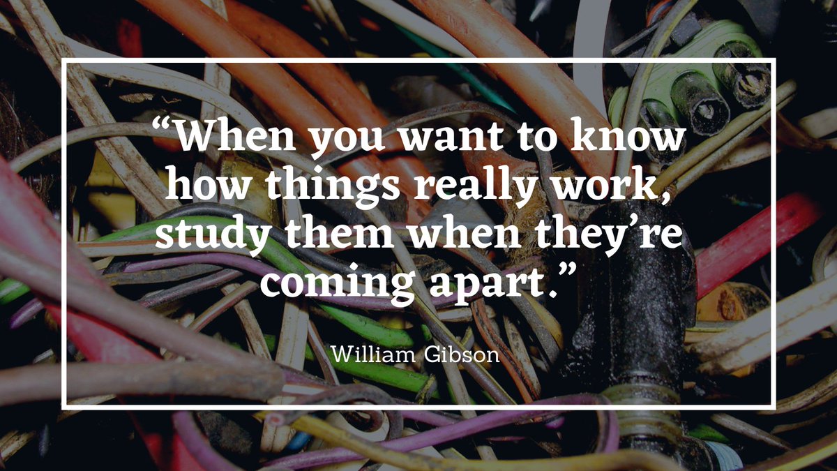 “When you want to know how things really work, study them when they’re coming apart.” - William Gibson   

#EWeek2023 #EngineersWeek