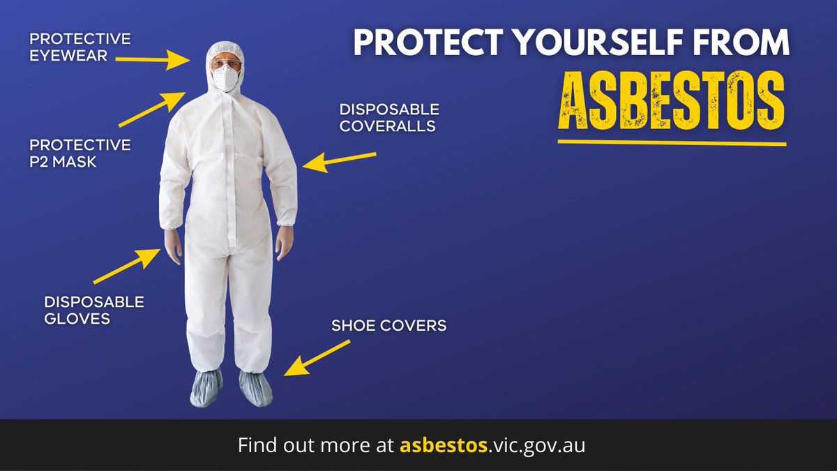 LVasbestos's tweet photo. Whenever you’re dealing with asbestos, make sure you protect yourself with the right workwear and dispose of it along with the asbestos materials. View the fact sheet here: https://t.co/oK1qMYkAXl #asbestos #PPE https://t.co/6XKPTbX5dk