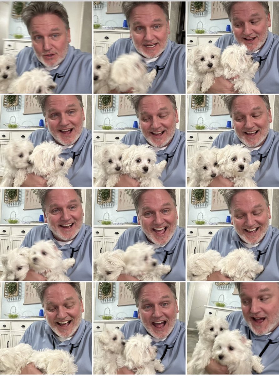 barrycram's tweet photo. ๐ถ Was tryna get a selfie with the pups #Molly and #Mogey but they kept licking the inside of my nostrils! ๐ถ https://t.co/ejnGt10WEl