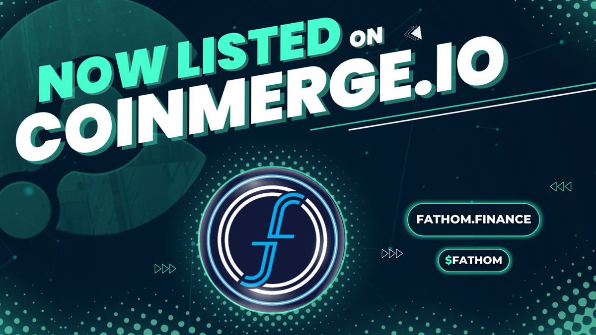 coinmerge's tweet photo. ⭐️New Listing - Fathom Finance⭐️

@FathomFinance is now live on https://t.co/qi3M4xmoFc | The All-In-One Crypto Social Media Platform.

Learn more about $FATHOM on their Project Page: https://t.co/25wXzrywB1

Chat, Chart, Trade &amp; Vote to win a Free Banner Ad!💥

#FATHOM https://t.co/g9FrVaTWc4