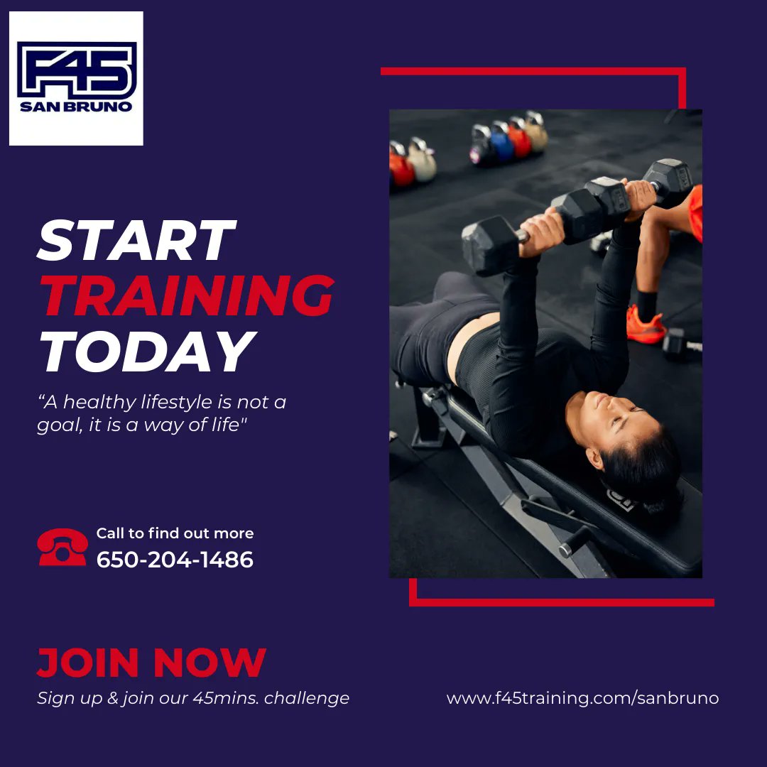 F45SanBruno's tweet photo. We believe that fitness is important to your health and well-being, and we are so grateful to be part of your journey!

Sign up for classes via our website
https://t.co/RmKGxWsPrm

#f45 #f45training  #f45family #sanbruno #healthandfitness #healthandwellness #dalycity #sanbruno https://t.co/cIpw1iIPdw