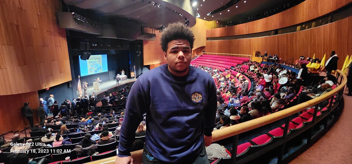 NFAWest's tweet photo. Senior, Christian Betrand, presented at the NYS ”My Brother’s Keeper (MBK) Symposium in Albany, NY! Christian delivered a powerful speech during the “Stand and Deliver” component of the event. Great job Christian! @NFAWestMBK @NYSMBK @DrAAlston @bigpiclearning @newburghschools https://t.co/S6ndICUBQQ