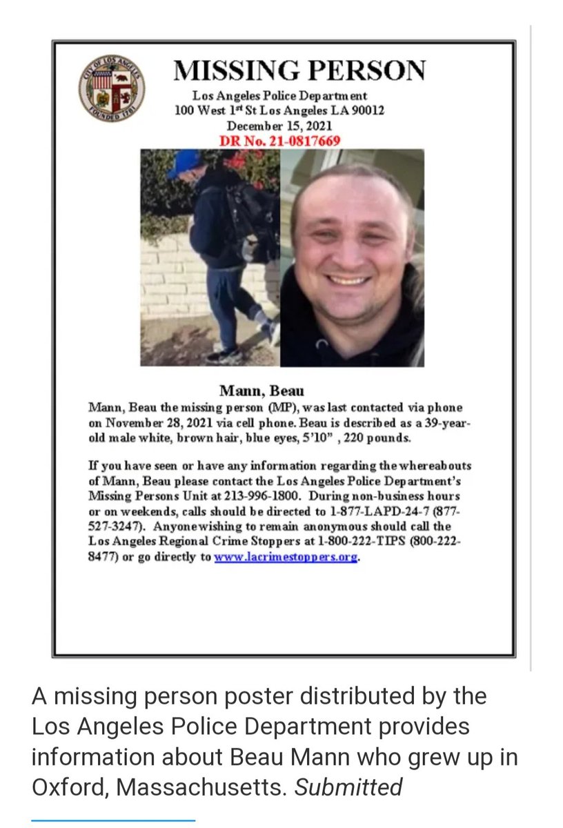 PhD_OnTheCouch's tweet image. Did anyone else know that the founder of #SoberGrid is #MISSING??
🚨 #BeauMann 38yo 🚨
last seen 11/28/21 #soberlife
Anyone with info call #LosAngeles PD #MissingPersons at 
(213) 996-1800
1-800-222-TIPS (anon)
#recovery #AddictionRecovery
#TCG episode 👇
open.spotify.com/episode/5esVCI…