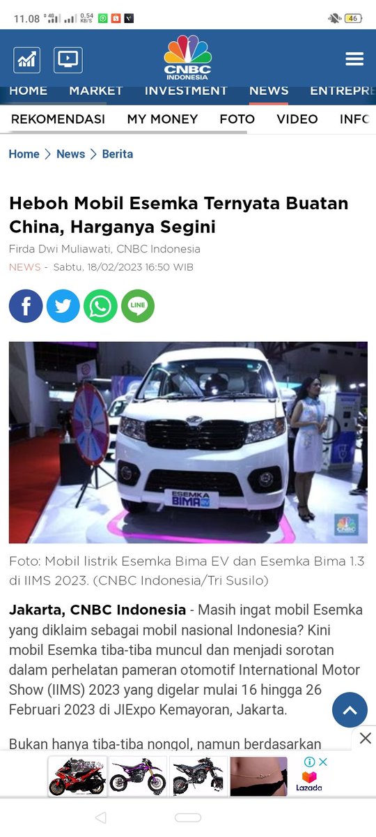 handys617's tweet photo. @firzahusainInc @pertamina 🙈 ini di import dari cina langsung sdh berupa mobil (CBU) Tapi kabar nya untuk lini berikut nya akan di produksi di indonesia sumber berita CNBC...jd yg mana buatan anak bangsa blm ada varu wacana 🙆🙆🙆🙆 https://t.co/vaPT5jcn6p