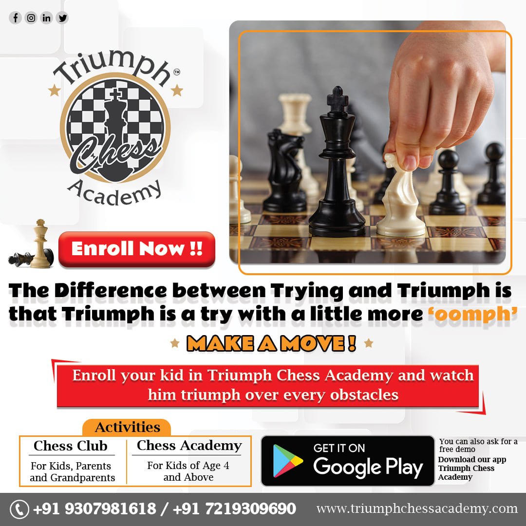 Triumph Chess Academy on X: One does not have to play well, and