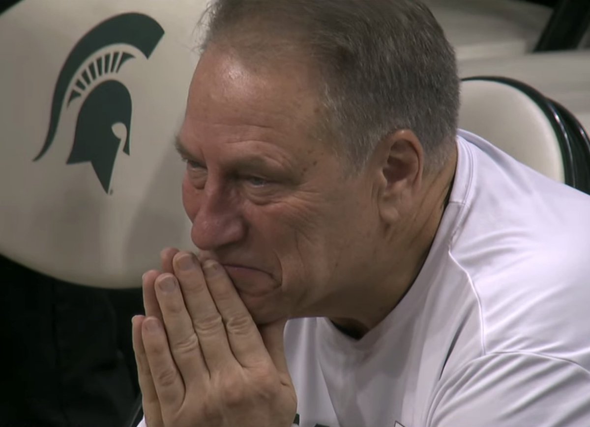 Tom Izzo emotional after beating Indiana, one day after students returned to class.