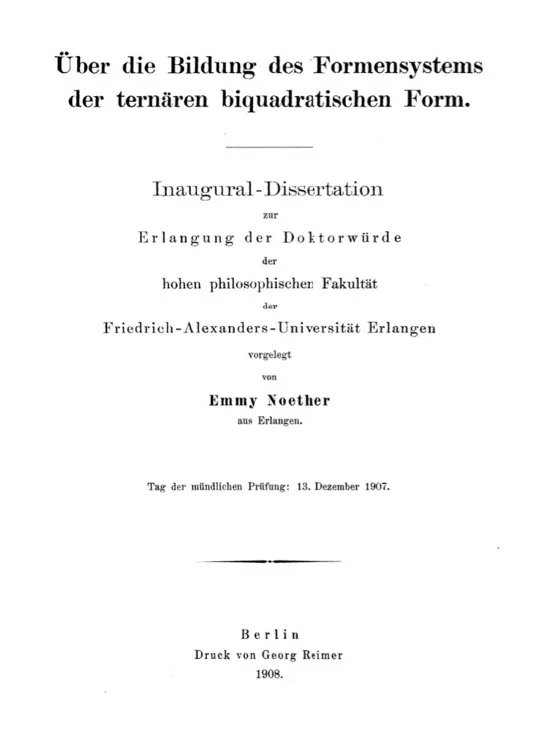 Hornegger's tweet image. #FAUknowledgeToGo: Emmy Noether enrolled in 1904 as the first woman as at #FAU. Emmy studied as a full-time student mathematics and completed her doctoral degree in 1907. Modern algebra wouldn't be as it is without her contributions. #1innovator @UniFAU buff.ly/3KoECm1