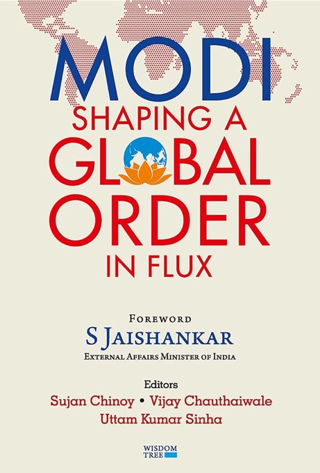Delighted to contribute a chapter on India's initiatives with the #African continent and attend launch of @SujanChinoy @vijai63 @UKSinha_idsa edited book '#Modi: shaping a #GlobalOrder in Flux' by @JPNadda ji #IndiaAfrica