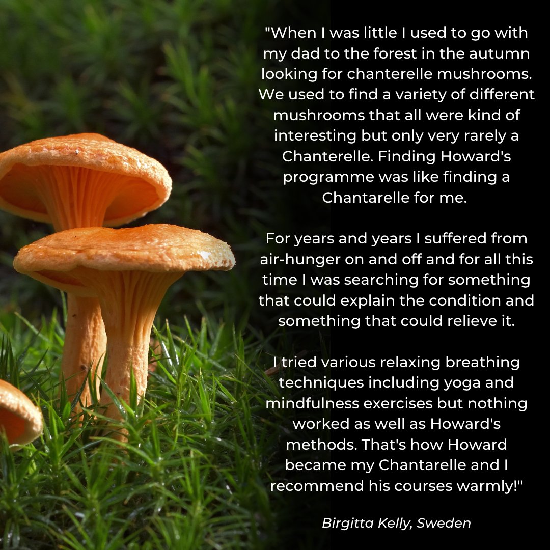 Apparently I'm a mushroom!  🍄 
📍 If you want to join me on my next FREE FROM AIR HUNGER LIVE programme (starting in just 6 days) there is still time. ⏰ 
change.airhunger.org/FreeFromAirHun…​​​​​​​
#anxiety #airhunger #breathing #mentalhealth