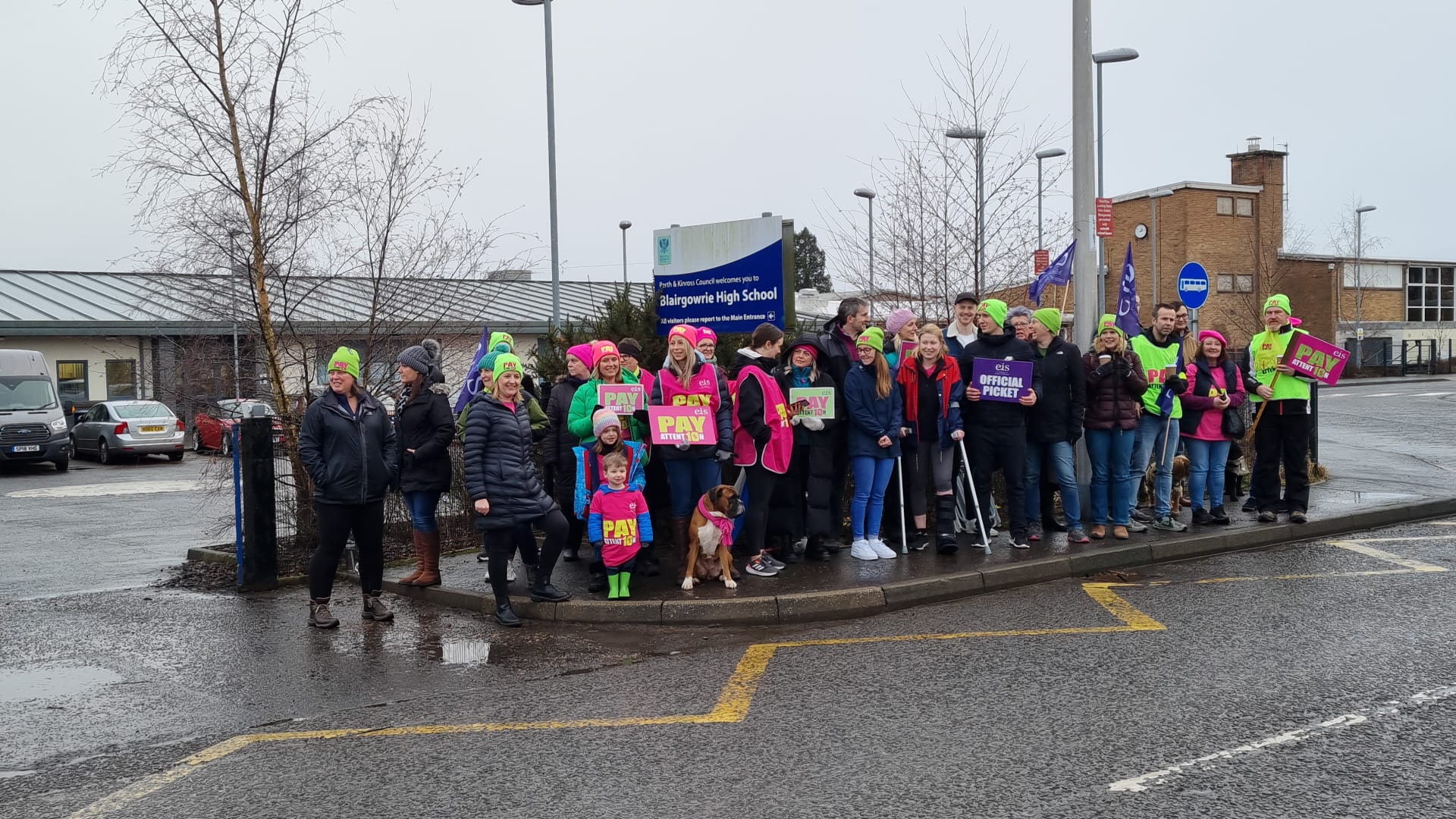 EIS on Twitter "The picket line at Blairgowrie High School seems to