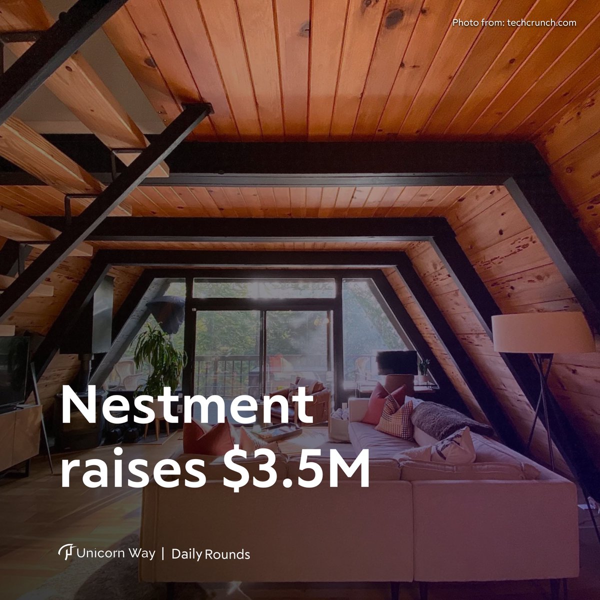 UnicornWayVC's tweet photo. 4. 💰Nestment raises $3.5M to help friends and family buy homes together
#VentureCapital #DailyRound https://t.co/R8xI0z4VnO