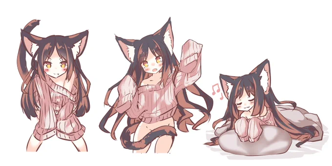 ねこのらくがきです#猫の日 