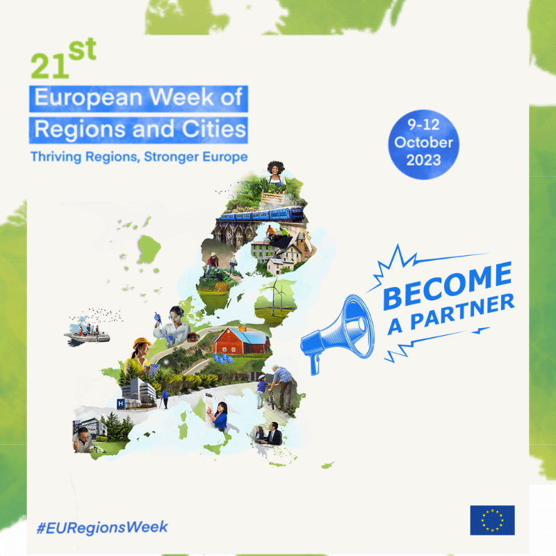 EUinmyRegion's tweet photo. #EURegionsWeek: become a partner!

Join the largest EU event on regional and urban policy in Brussels, from October 9 to 12 - and shape this 21st edition with us @Euinmyregion @EU_CoR.

Thriving Regions, Stronger Europe.