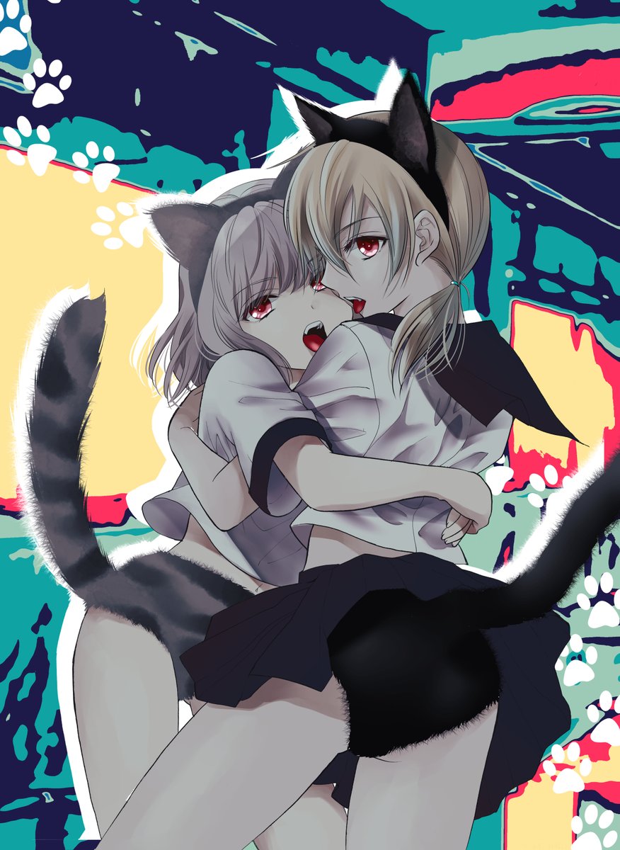 「#猫の日 去年描いた絵 」|大島永遠🐾 きみがロ①巻＆大親友⑥巻のイラスト