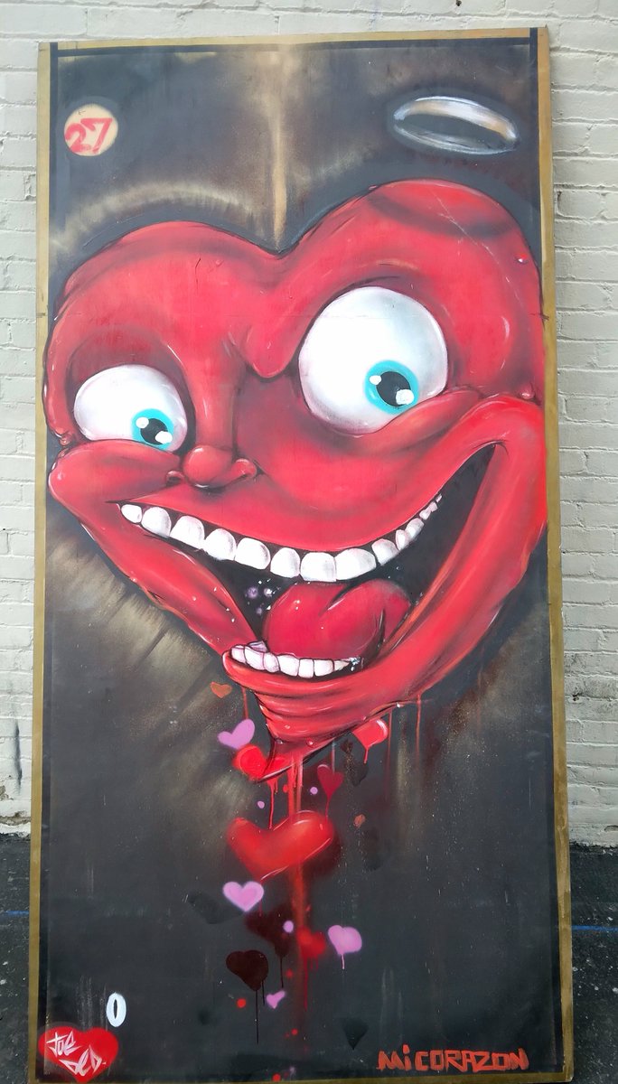 Mi corazon piece, 8ftx6ft. La county fair. #micorazon #heart #aerosal #lacountyfair #Loteria