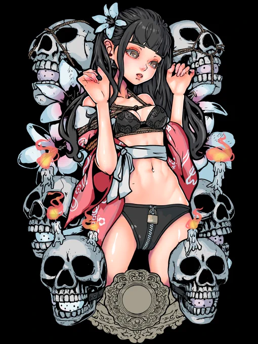 ご依頼にで緊縛モデルの柚木かりんさんの似顔絵を描かせていただきました!!個人的にも可愛く描けたと思いますグッズ展開など予定されてるみたいなのでファンの方も是非期待してください 